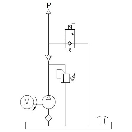 ZASILACZ AGREGAT HYDRAULICZNY 24V 2,2KW 2,5cm3 6L